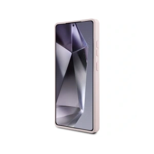 Etui Guess Silicone Big 4G Logo Bottom Script Samsung Galaxy S25 Ultra różowy