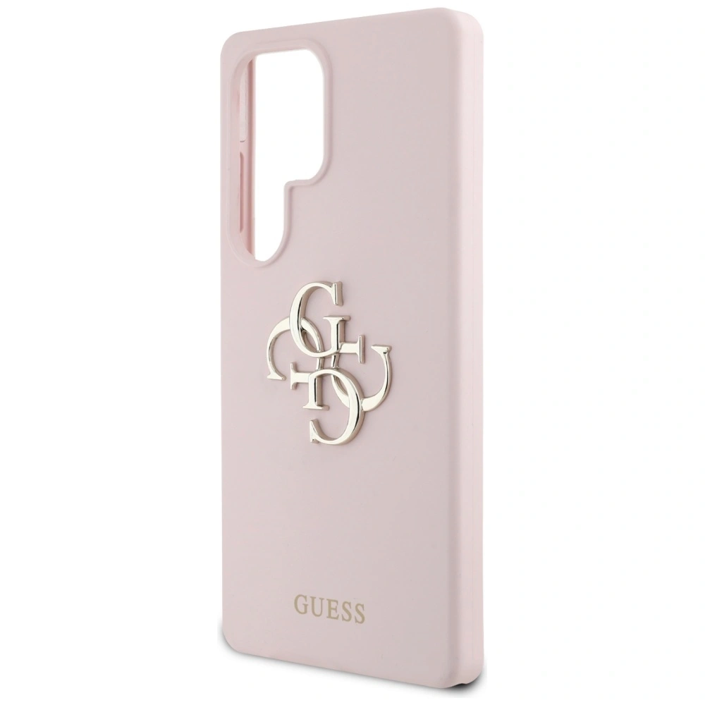 Hurtownia GSM - Etui Guess Silicone Big 4G Logo Bottom Script Samsung Galaxy S25 Ultra różowy - GUE4350 - {ean13} - Hurt