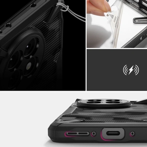 Etui Ringke Fusion-X OnePlus 13R Camo Black