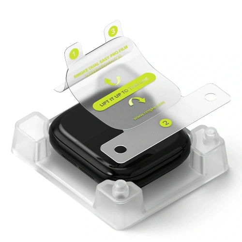 Folia hydrożelowa Ringke Dual Easy Pro Apple Watch 10 / 11 42mm Clear [2 PACK]