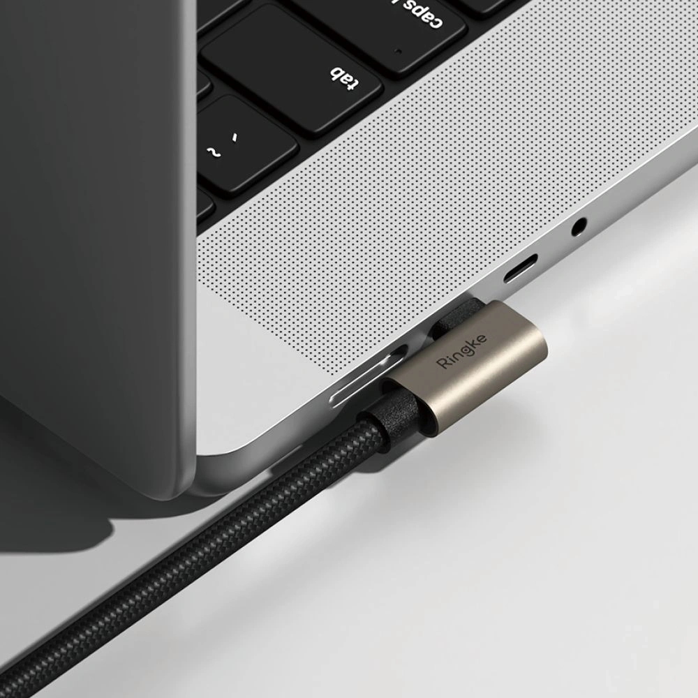 Wholesale Ringke USB 3.2 Gen 2x2 USB-C 90 Degree Cable PD 240W 200cm Black - RGK11762 - {ean13} - Hurt