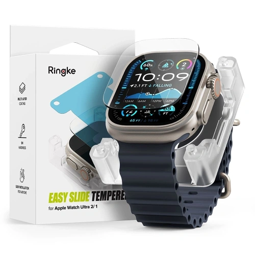 Szkło hartowane Ringke Easy Slide Apple Watch Ultra 1 / 2 / 3 49mm Clear