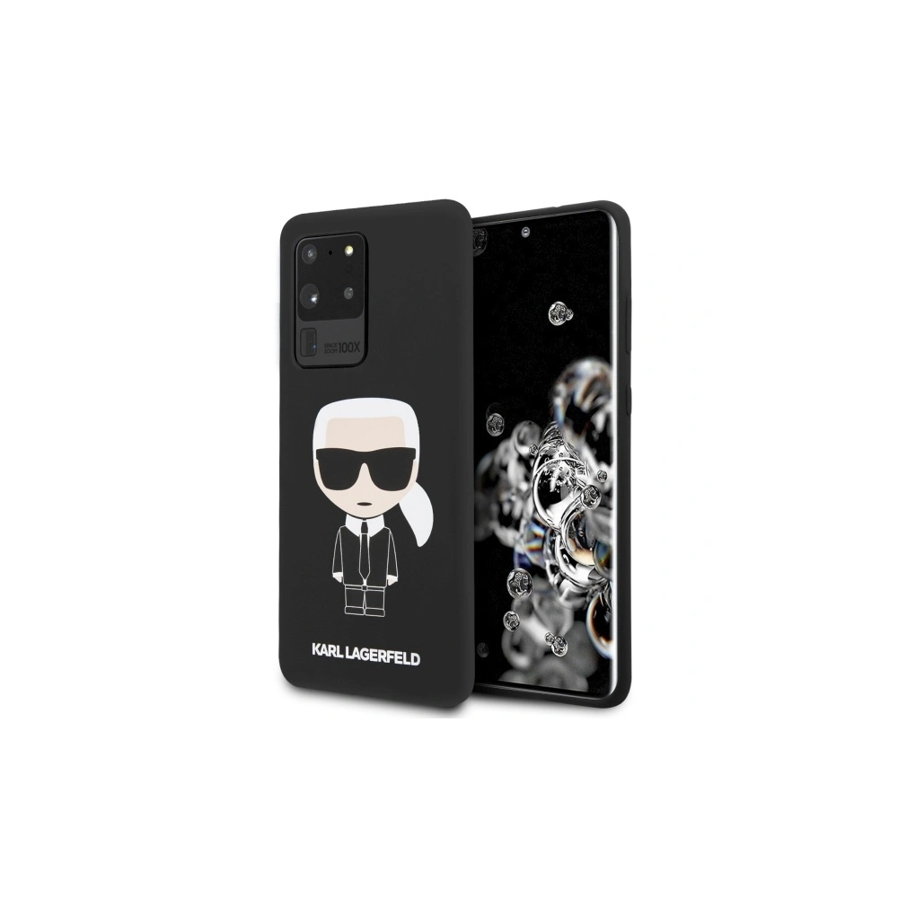 Hurtownia GSM - Etui Karl Lagerfeld KLHCS69SLFKBK Samsung Galaxy S20 Ultra G988 hardcase černý/black Silicone Iconic - KLD273BLK - {ean13} - Hurt