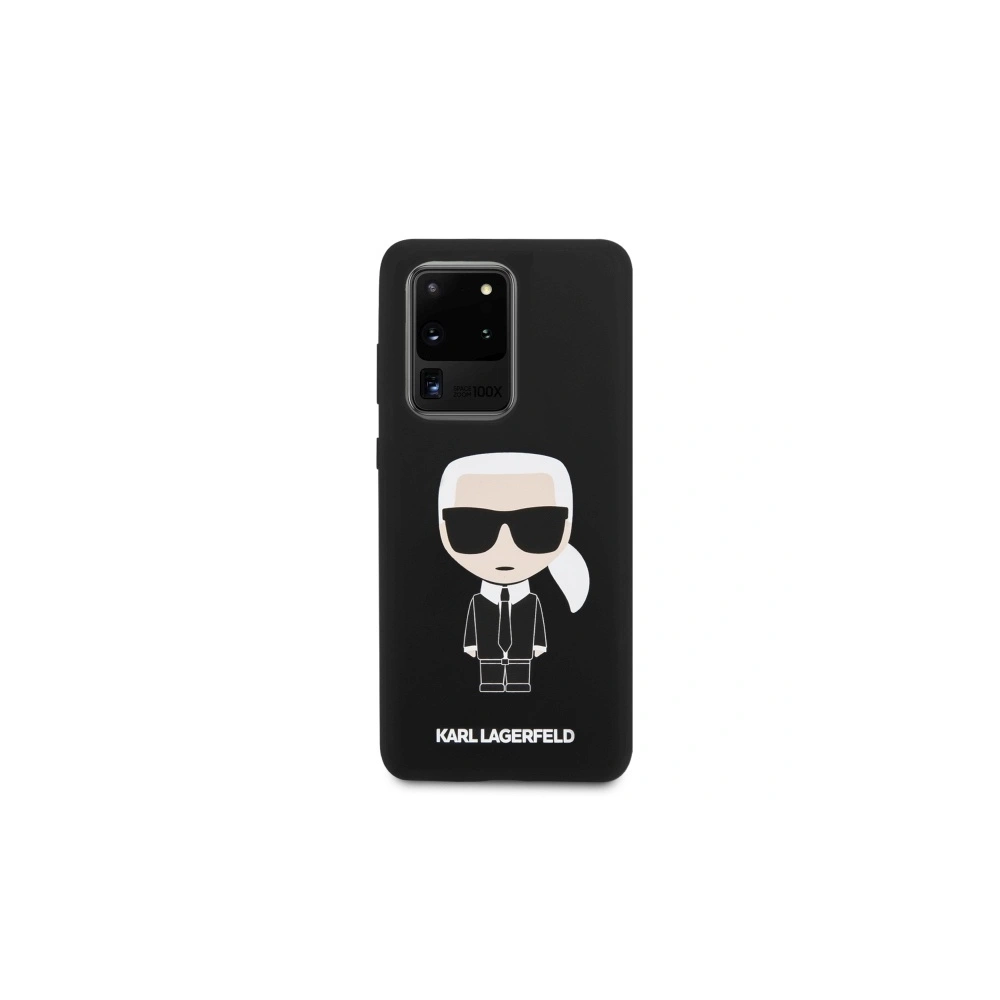 Hurtownia GSM - Etui Karl Lagerfeld KLHCS69SLFKBK Samsung Galaxy S20 Ultra G988 hardcase černý/black Silicone Iconic - KLD273BLK - {ean13} - Hurt