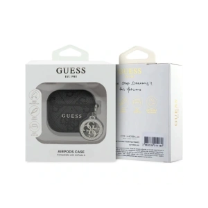 Hurtownia GSM - Etui Guess 4G Strass Charm do Apple AirPods 4 czarny - GUE4353 - {ean13} - Hurt