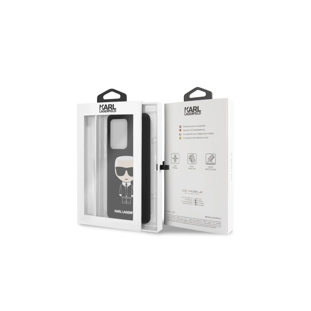 Hurtownia GSM - Etui Karl Lagerfeld KLHCS69SLFKBK Samsung Galaxy S20 Ultra G988 hardcase černý/black Silicone Iconic - KLD273BLK - {ean13} - Hurt