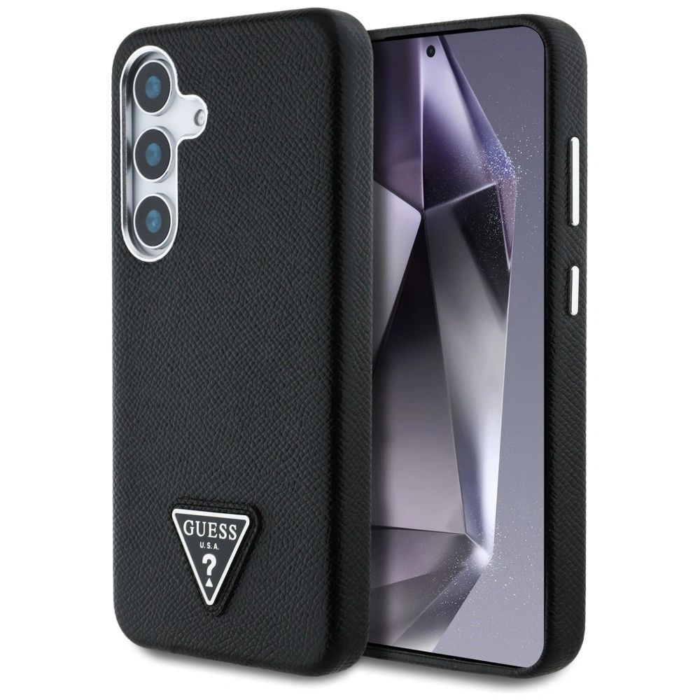 Guess Geäuftes Dreieck-Logo MagSafe Samsung Galaxy S25 schwarz
