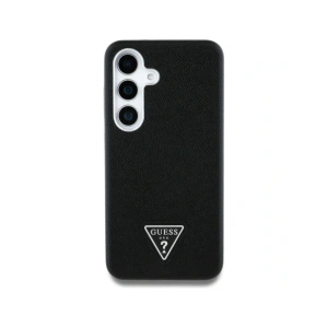 Hurtownia GSM - Guess Logo Triunghi Granulat MagSafe Samsung Galaxy S25 negru - GUE4354 - {ean13} - Hurt