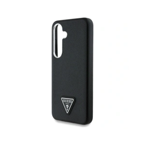 Hurtownia GSM - Guess Logo Triunghi Granulat MagSafe Samsung Galaxy S25 negru - GUE4354 - {ean13} - Hurt