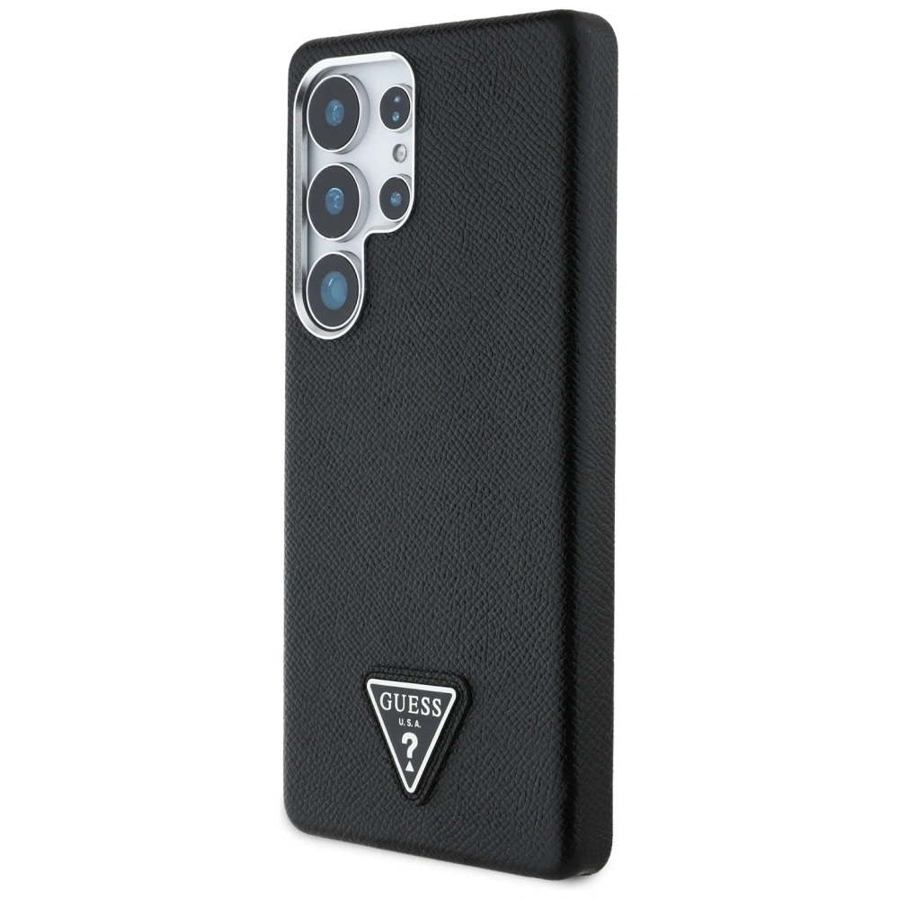 Hurtownia GSM - Guess Grained Triangle Logo MagSafe Samsung Galaxy S25 Ultra fekete - GUE4355 - {ean13} - Hurt