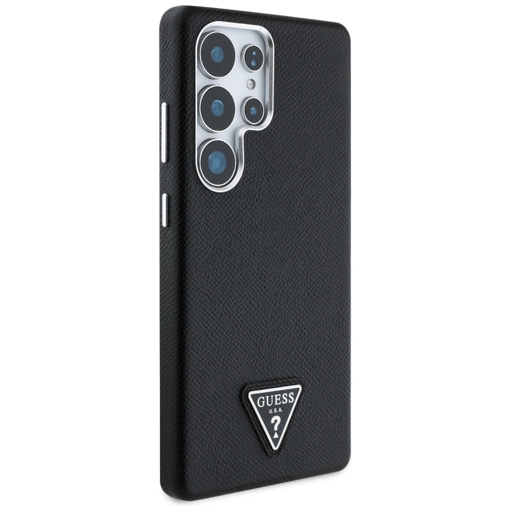 Hurtownia GSM - Guess Grained Triangle Logo MagSafe Samsung Galaxy S25 Ultra fekete - GUE4355 - {ean13} - Hurt