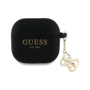 Hurtownia GSM - Guess GUA4LECG4K Apple AirPods 4 Hülle Silikon 4G Charm schwarz - GUE4356 - {ean13} - Hurt