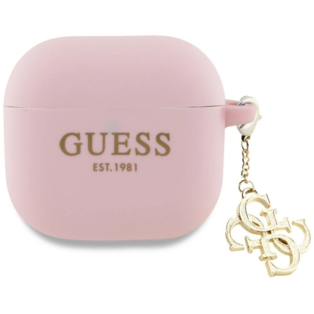 Hurtownia GSM - Guess GUA4LECG4P Apple AirPods 4 Hülle Silikon 4G Charm pink - GUE4357 - {ean13} - Hurt