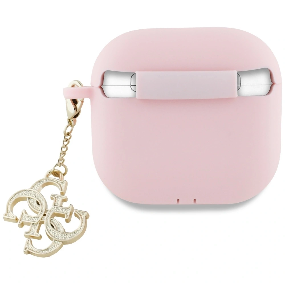 Hurtownia GSM - Guess GUA4LECG4P Apple AirPods 4 Hülle Silikon 4G Charm pink - GUE4357 - {ean13} - Hurt