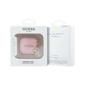 Hurtownia GSM - Guess GUA4LECG4P Apple AirPods 4 Hülle Silikon 4G Charm pink - GUE4357 - {ean13} - Hurt