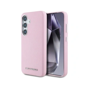 Hurtownia GSM - Karl Lagerfeld Saffiano complet înfășurat logo metalic elongat MagSafe Samsung Galaxy S25 roz - KLD21933 - {ean13} - Hurt