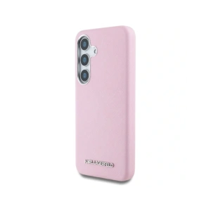Hurtownia GSM - Karl Lagerfeld Saffiano complet înfășurat logo metalic elongat MagSafe Samsung Galaxy S25 roz - KLD21933 - {ean13} - Hurt