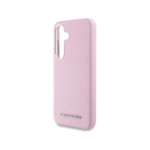 Hurtownia GSM - Karl Lagerfeld Saffiano complet înfășurat logo metalic elongat MagSafe Samsung Galaxy S25 roz - KLD21933 - {ean13} - Hurt