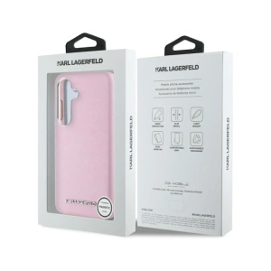Hurtownia GSM - Karl Lagerfeld Saffiano complet înfășurat logo metalic elongat MagSafe Samsung Galaxy S25 roz - KLD21933 - {ean13} - Hurt