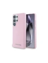 Karl Lagerfeld Saffiano Full Wrapped Elongated Metal Logo MagSafe Samsung Galaxy S25 Ultra roz
