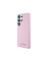 Wholesale Karl Lagerfeld Saffiano Full Wrapped Elongated Metal Logo MagSafe Samsung Galaxy S25 Ultra pink - KLD21935 - {ean13} - Hurt