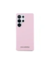 Wholesale Karl Lagerfeld Saffiano Full Wrapped Elongated Metal Logo MagSafe Samsung Galaxy S25 Ultra pink - KLD21935 - {ean13} - Hurt