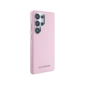 Wholesale Karl Lagerfeld Saffiano Full Wrapped Elongated Metal Logo MagSafe Samsung Galaxy S25 Ultra pink - KLD21935 - {ean13} - Hurt