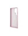 Wholesale Karl Lagerfeld Saffiano Full Wrapped Elongated Metal Logo MagSafe Samsung Galaxy S25 Ultra pink - KLD21935 - {ean13} - Hurt