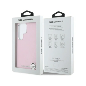 Hurtownia GSM - Karl Lagerfeld Saffiano Voll umschlossenes verlängertes Metall-Logo MagSafe Samsung Galaxy S25 Ultra rosa - KLD21935 - {ean13} - Hurt