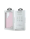 Wholesale Karl Lagerfeld Saffiano Full Wrapped Elongated Metal Logo MagSafe Samsung Galaxy S25 Ultra pink - KLD21935 - {ean13} - Hurt