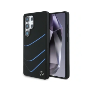 Wholesale Mercedes Silicone Contrasted Curves MagSafe Samsung Galaxy S25 Ultra black - MRS314 - {ean13} - Hurt