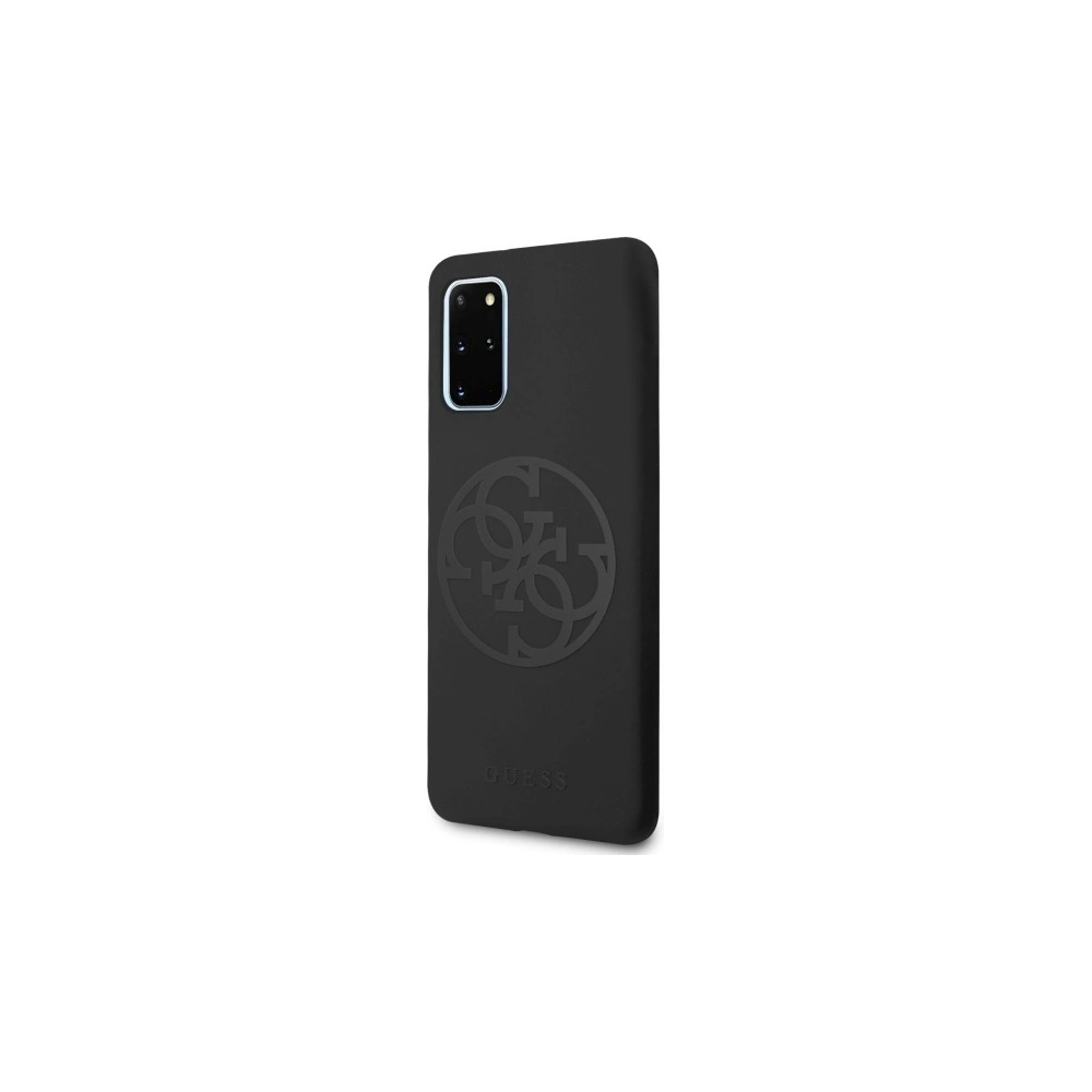 Hurtownia GSM - Etui Guess GUHCS67LS4GBK Samsung Galaxy S20+ Plus G985 black/czarny hard case Silicone 4G Tone On Tone - GUE492BLK - {ean13} - Hurt