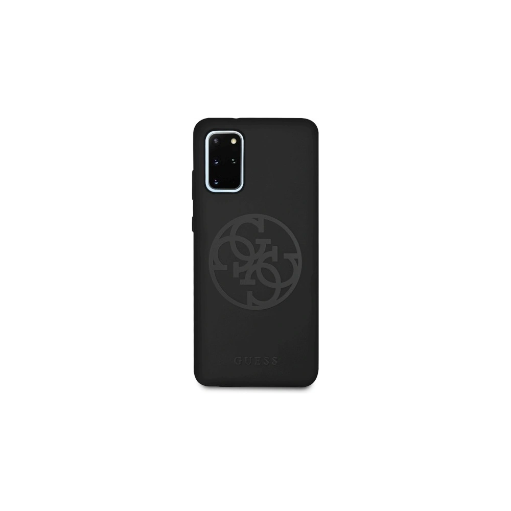 Hurtownia GSM - Etui Guess GUHCS67LS4GBK Samsung Galaxy S20+ Plus G985 black/czarny hard case Silicone 4G Tone On Tone - GUE492BLK - {ean13} - Hurt