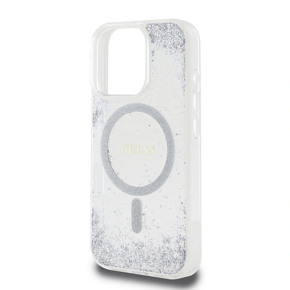 Hurtownia GSM - Etui Guess GUHMP16XRGRGES Apple iPhone 16 Pro Max hardcase Resin Gradient Glitter MagSafe srebrny/silver - GUE4359 - {ean13} - Hurt