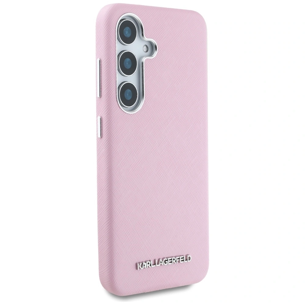 Hurtownia GSM - Karl Lagerfeld Saffiano Voll Umhüllt Elongiertes Metalllogo MagSafe Samsung Galaxy S25+ Plus pink - KLD21937 - {ean13} - Hurt