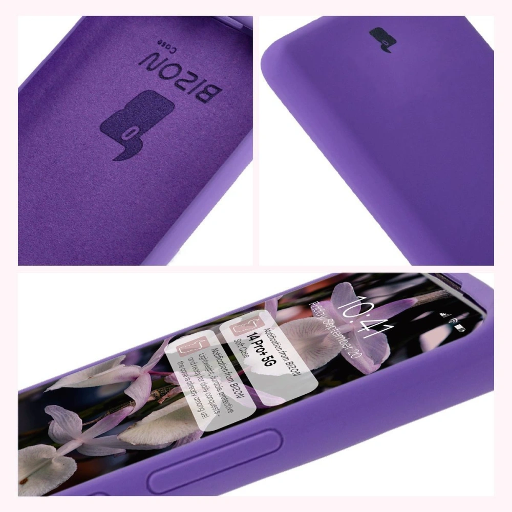 Hurtownia GSM - Silikonowe etui Bizon Soft Case do Xiaomi Redmi Note 14 Pro Plus 5G fioletowe - BIZ8561 - {ean13} - Hurt