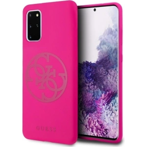 Hurtownia GSM - Etui Guess GUHCS67LS4GFU Samsung Galaxy S20+ Plus G985 fuksja/fuchsia hard case Silicone 4G Tone On Tone - GUE493FKS - {ean13} - Hurt