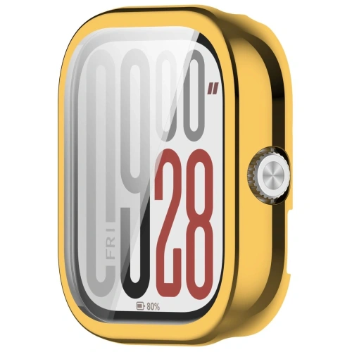 Etui z osłoną ekranu Bizon Case Watch Felipe do Xiaomi Redmi Watch 5 złote