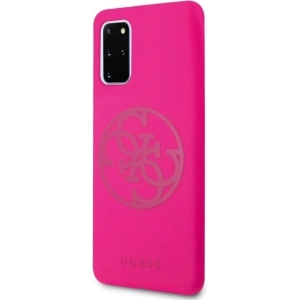 Hurtownia GSM - Etui Guess GUHCS67LS4GFU Samsung Galaxy S20+ Plus G985 fuchsie/fuchsia tvrdý obal Silikon 4G Tone On Tone - GUE493FKS - {ean13} - Hurt