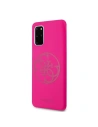 Hurtownia GSM - Etui Guess GUHCS67LS4GFU Samsung Galaxy S20+ Plus G985 fuksja/fuchsia hard case Silicone 4G Tone On Tone - GUE493FKS - {ean13} - Hurt