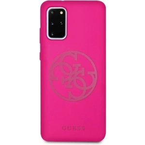Hurtownia GSM - Etui Guess GUHCS67LS4GFU Samsung Galaxy S20+ Plus G985 fuksja/fuchsia hard case Silicone 4G Tone On Tone - GUE493FKS - {ean13} - Hurt