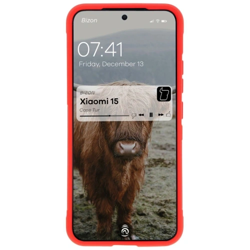 Pancerne etui Bizon Case Tur do Xiaomi 15 czerwone