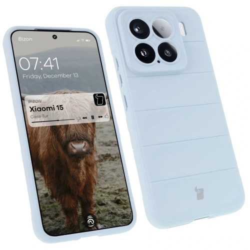 Pancerne etui Bizon Case Tur do Xiaomi 15 jasnoniebieskie