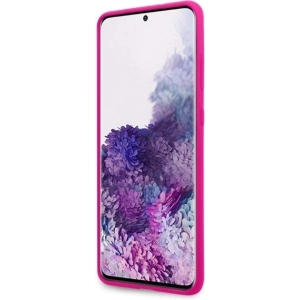 Hurtownia GSM - Etui Guess GUHCS67LS4GFU Samsung Galaxy S20+ Plus G985 fuksja/fuchsia hard case Silicone 4G Tone On Tone - GUE493FKS - {ean13} - Hurt