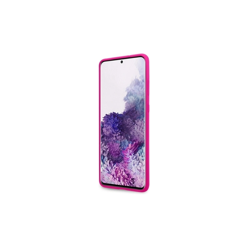 Hurtownia GSM - Etui Guess GUHCS67LS4GFU Samsung Galaxy S20+ Plus G985 fuksja/fuchsia hard case Silicone 4G Tone On Tone - GUE493FKS - {ean13} - Hurt