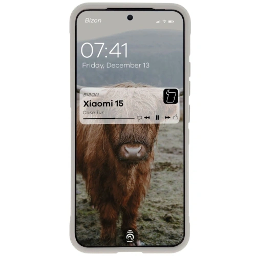 Pancerne etui Bizon Case Tur do Xiaomi 15 jasnoszare