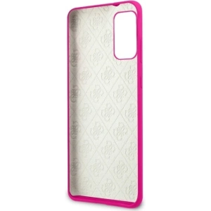 Hurtownia GSM - Etui Guess GUHCS67LS4GFU Samsung Galaxy S20+ Plus G985 fuksja/fuchsia hard case Silicone 4G Tone On Tone - GUE493FKS - {ean13} - Hurt