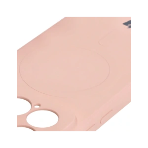 Hurtownia GSM - Silikonové pouzdro s magnetickým kroužkem Bizon Case Silicone Magnetic Sq pro Xiaomi 15 světle růžové - BIZ8569 - {ean13} - Hurt