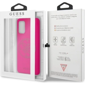 Hurtownia GSM - Etui Guess GUHCS67LS4GFU Samsung Galaxy S20+ Plus G985 fuksja/fuchsia hard case Silicone 4G Tone On Tone - GUE493FKS - {ean13} - Hurt