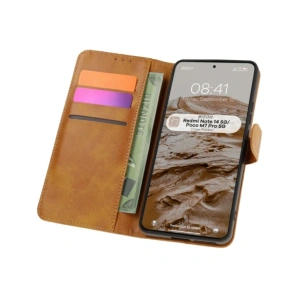Hurtownia GSM - Bizon Case Pocket Xiaomi Redmi Note 14 5G / Poco M7 Pro 5G braun - BIZ8575 - {ean13} - Hurt